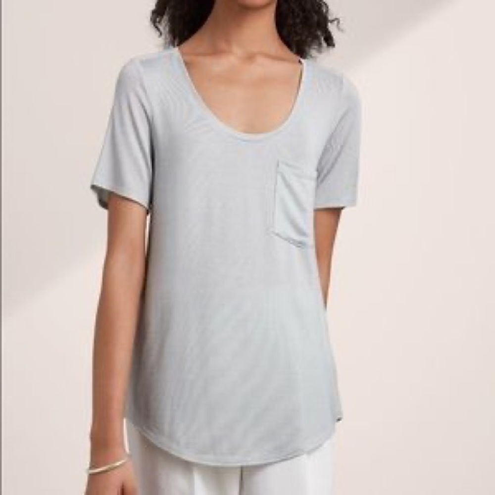 Babaton Aritzia Blue Sami T-shirt